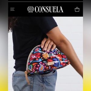 Super happy, unusual Consuela make up bag.  Bright colors, solid construction!